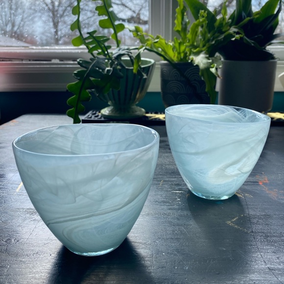 Vintage Other - blue glass cups